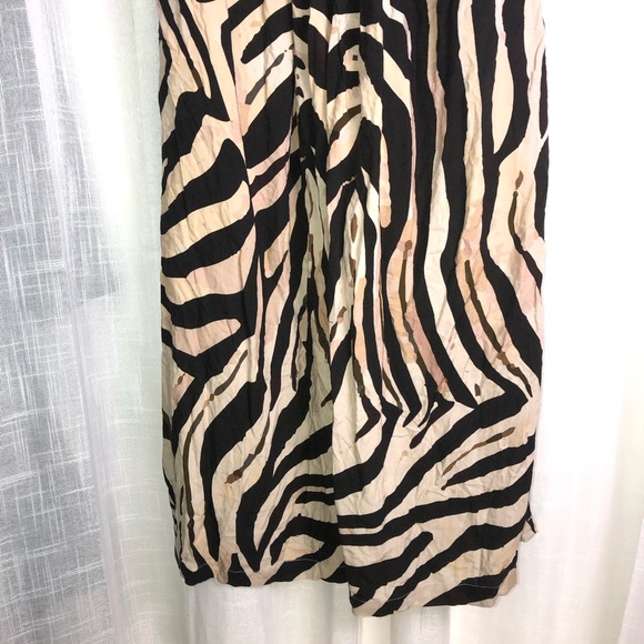 Zebra Print Wide Leg Pants size 2 - Picture 2 of 14